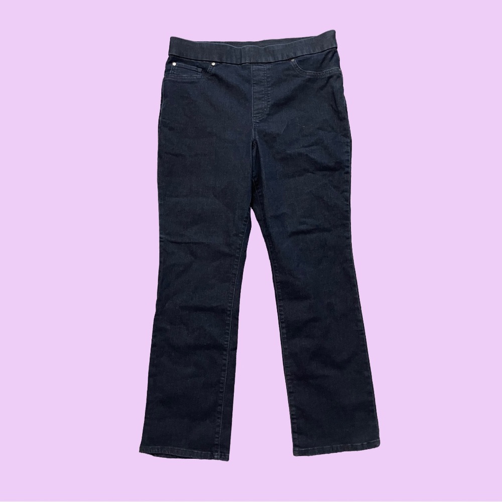 Kim Rogers Dark Blue Straight Leg Jeans
